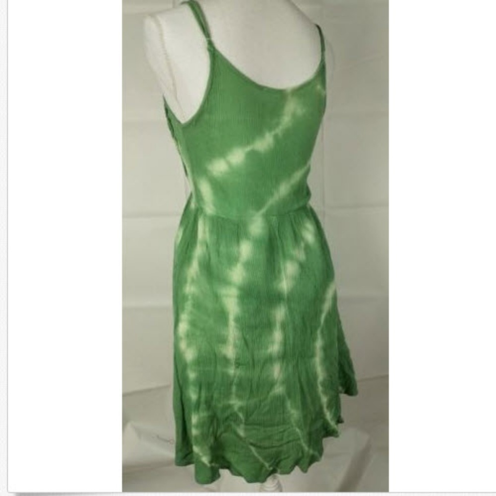 Illa Illa Micro Dress Sz Small Green Tie Dye Knit - Picture 4 of 5